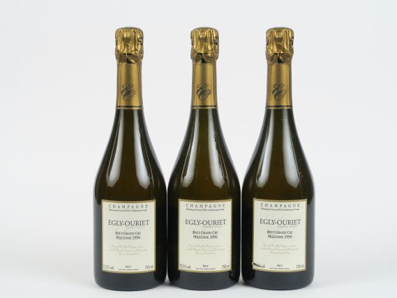 3 BOUTEILLES CHAMPAGNE EGLY OURIET - 1996 - ETLA