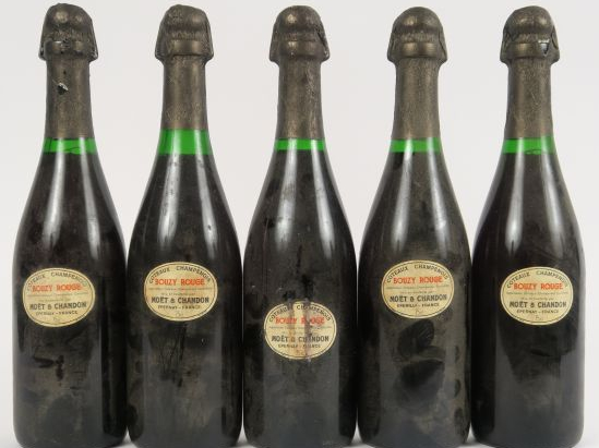 5 BOUTEILLES BOUZY ROUGE MOËT   CHANDON
