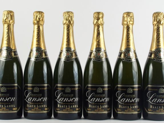 8 BOUTEILLES CHAMPAGNE LANSON BLACK LABEL BRUT