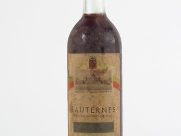 1 VIEILLE BOUTEILLE SAUTERNES Ets DESCAS PÈRE   FILS - NM/BG+/ES/CAPS 