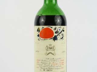 1 BOUTEILLE CHÂTEAU MOUTON ROTHSCHILD 1er GCC PAUILLAC - 1969 - MEP-BE