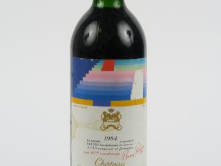 1 BOUTEILLE CHÂTEAU MOUTON ROTHSCHILD 1er GCC PAUILLAC - 1984 - BG/ETL
