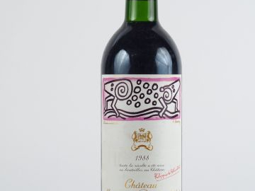 1 BOUTEILLE CHÂTEAU MOUTON ROTHSCHILD 1er GCC PAUILLAC - 1988 - CAPS D