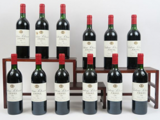 Vente aux enchères 12 BOUTEILLES CHÂTEAU POTENSAC MEDOC - 1988 - CBO - 5 BG/4 LB/2 HEP