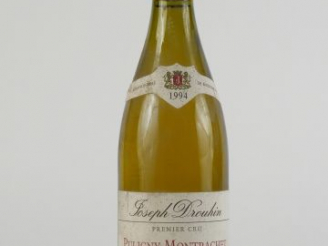 Vente aux enchères 1 BOUTEILLE PULIGNY MONTRACHET 1er CRU 'FOLATIERES' J. DROUHIN - 1994