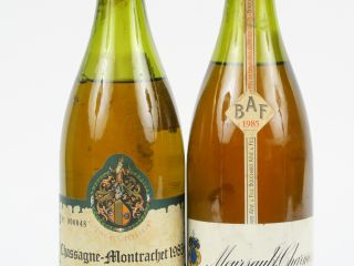 2 BOUTEILLES BOUCHARD AINE   FILS : 1 MEURSAULT CHARMES 1985 5 CM - CH