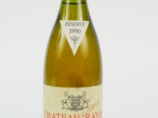 Vente aux enchères 1 BOUTEILLE CHATEAUNEUF DU PAPE CHÂTEAU RAYAS BLANC 'RESERVE' - 1990