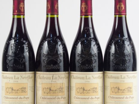 4 BOUTEILLES CHÂTEAU LA NERTHE CHATEAUNEUF DU PAPE - 1998 - 1 ETLS
