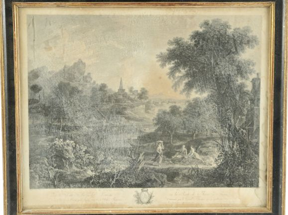 Suite de trois gravures fin XVIIIème début XIXème et une paire de grav