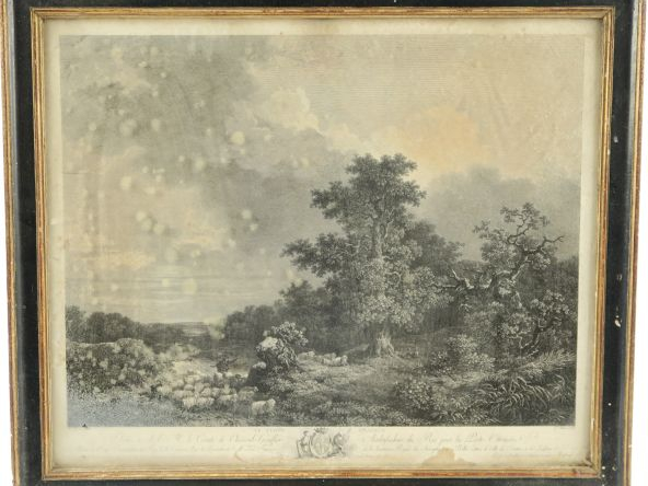 Suite de trois gravures fin XVIIIème début XIXème et une paire de grav