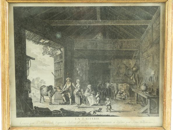 Suite de trois gravures fin XVIIIème début XIXème et une paire de grav