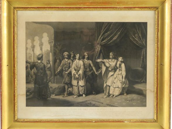 Suite de quatre gravures début XIXème 'l'histoire de Dom Juan'