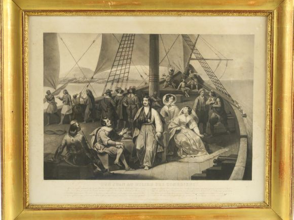 Suite de quatre gravures début XIXème 'l'histoire de Dom Juan'