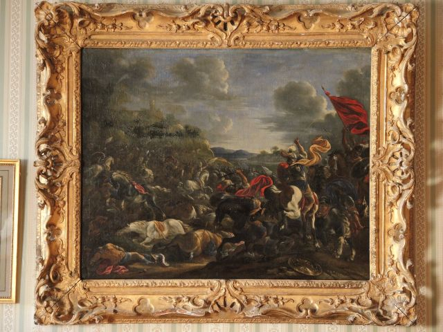 	Vincent Adriaenseu LECKERBIETEN  « Choc de cavalerie »	 Huile sur toi