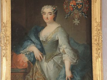 	Ecole française « Portrait de Madame de Chastenet de Puységur »	 Huil