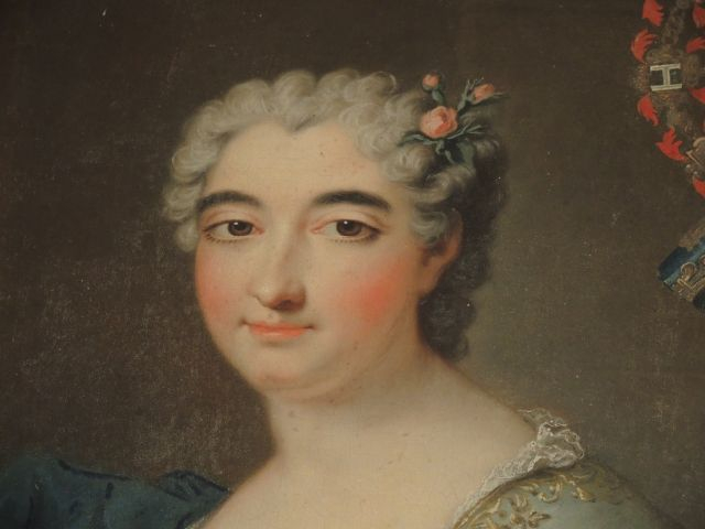 	Ecole française « Portrait de Madame de Chastenet de Puységur »	 Huil