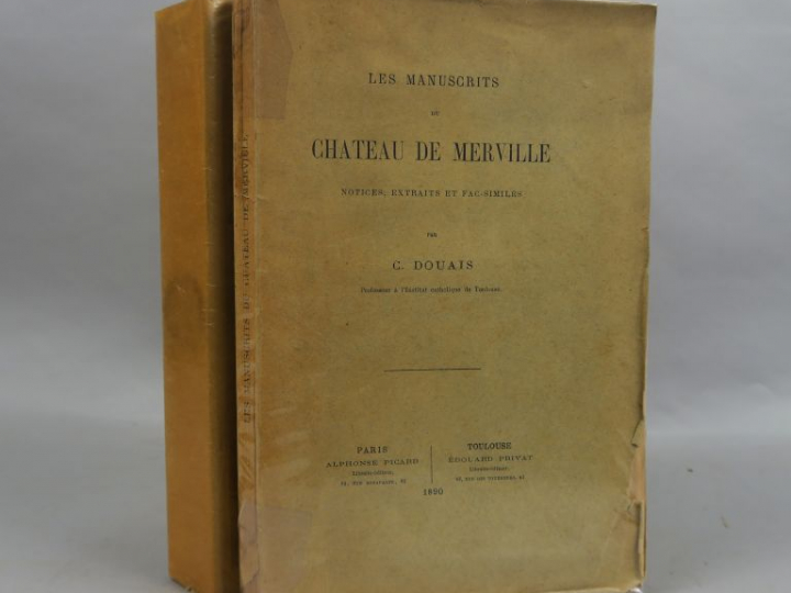DOUAIS (C.). Les manuscrits du Chateau de Merville. Notice, extraits e