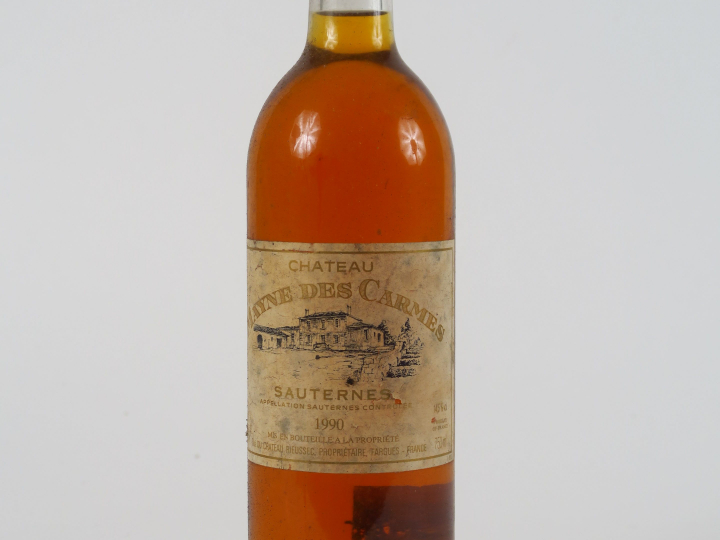1 BOUTEILLE CHÂTEAU MAYNE DES CARMES SAUTERNES - 1990 - EF