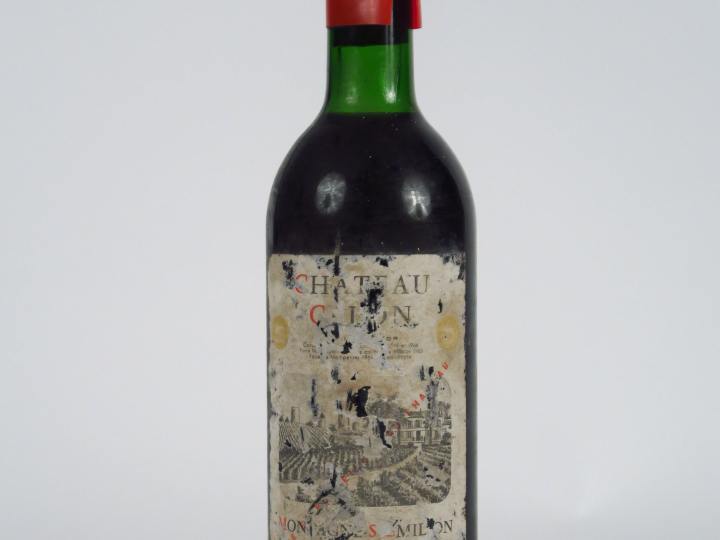 1 BOUTEILLE CHÂTEAU CALON MONTAGNE ST EMILION - 1955 - LB
