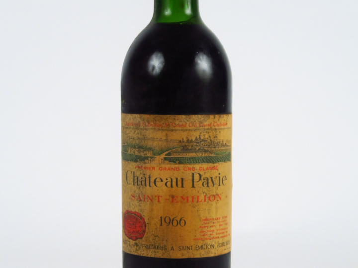 1 BOUTEILLE CHÂTEAU PAVIE 1er GCC ST EMILION - 1966 - LB/ET