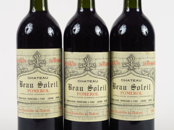 3 BOUTEILLES CHÂTEAU BEAU SOLEIL POMEROL - 1985 - BG+
