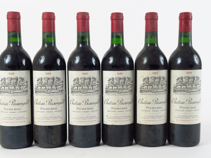 6 BOUTEILLES CHATEAU BEAUREGARD POMEROL - 1989