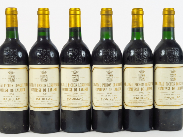 6 BOUTEILLES CHÂTEAU PICHON LONGUEVILLE COMTESSE DE LALANDE GCC PAUILL