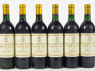 Vente aux enchères 6 BOUTEILLES CHÂTEAU PICHON LONGUEVILLE COMTESSE DE LALANDE GCC PAUILL