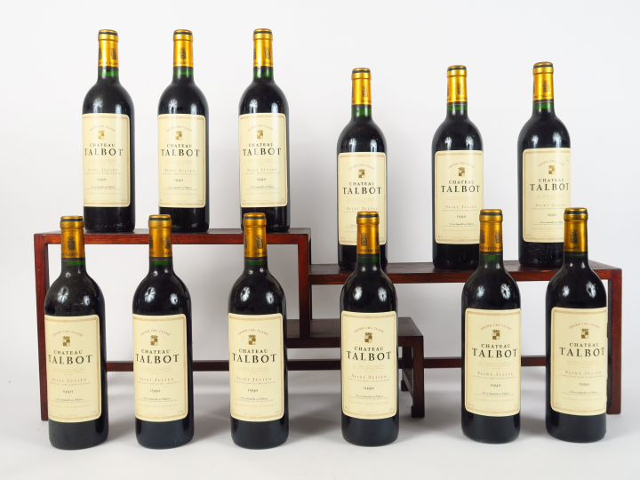 12 BOUTEILLES CHÂTEAU TALBOT GCC ST JULIEN - 1990