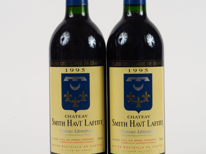 2 BOUTEILLES CHÂTEAU SMITH HAUT LAFITTE GCC GRAVES - 1995