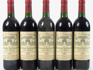 Vente aux enchères 5 BOUTEILLES CHÂTEAU LA LAGUNE GCC HAUT MEDOC - 1995 - 3 BG