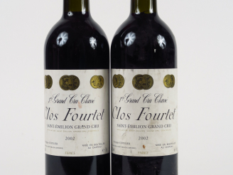 Vente aux enchères 2 BOUTEILLES CLOS FOURTET 1er GCC ST EMILION - 2002 - BG/1 ELF