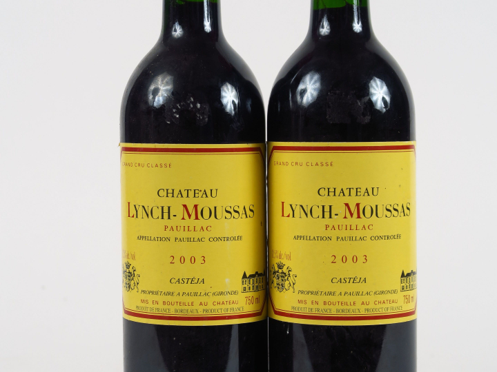 2 BOUTEILLES CHÂTEAU LYNCH MOUSSAS GCC PAUILLAC - 2003