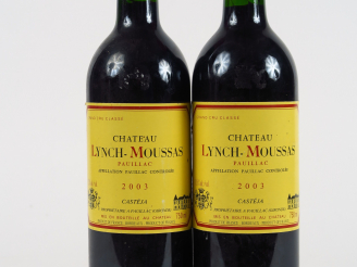 Vente aux enchères 2 BOUTEILLES CHÂTEAU LYNCH MOUSSAS GCC PAUILLAC - 2003