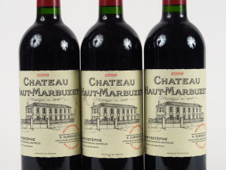 Vente aux enchères 3 BOUTEILLES CHÂTEAU HAUT MARBUZET ST ESTEPHE - 2009