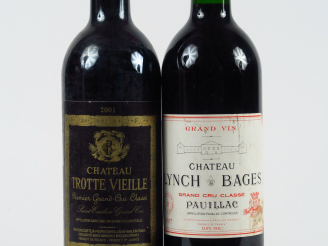 Vente aux enchères 2 BOUTEILLES : 1 CHÂTEAU LYNCH BAGES GCC PAUILLAC 1997 - 1 CHÂTEAU TRO