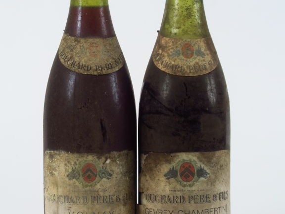 2 BOUTEILLES BOUCHARD PÈRE   FILS : 1 VOLNAY 1972 EA -1 GEVREY CHAMBER