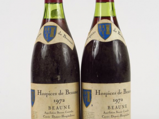 Vente aux enchères 2 BOUTEILLES BEAUNE HOSPICES DE BEAUNE ' CUVEE DAMES HOSPITALIERES' - 