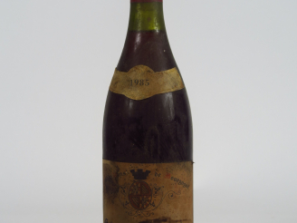 Vente aux enchères 1 BOUTEILLE GEVREY CHAMBERTIN R. BOUVIER - 1985 - 2,5 CM/ET