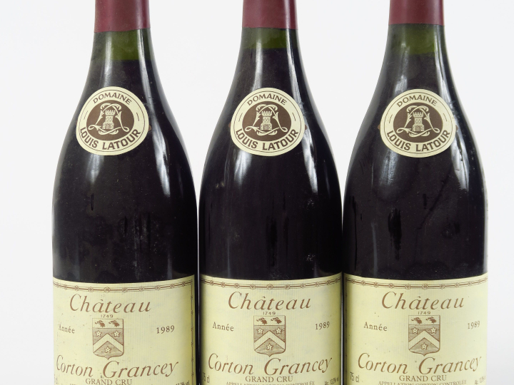 3 BOUTEILLES CHÂTEAU CORTON GRANCEY L. LATOUR - 1989