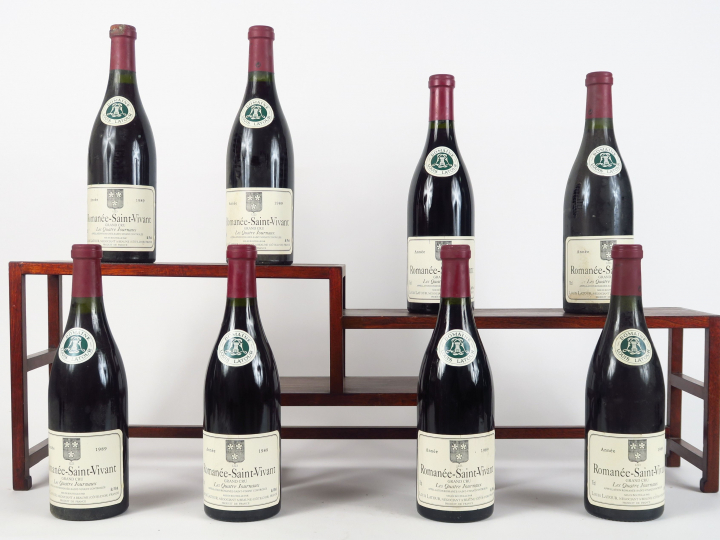 8 BOUTEILLES ROMANEE ST VIVANT 'LES QUATRE JOURNAUX' L. LATOUR - 1989 