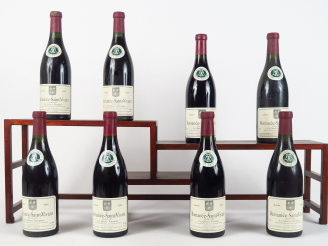 Vente aux enchères 8 BOUTEILLES ROMANEE ST VIVANT 'LES QUATRE JOURNAUX' L. LATOUR - 1989 