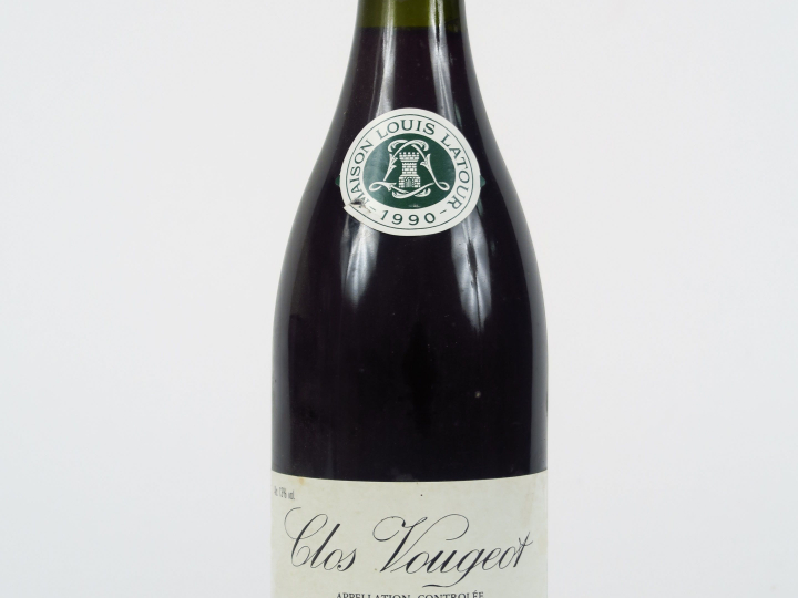 1 BOUTEILLE CLOS VOUGEOT L. LATOUR - 1990 - 1 CM