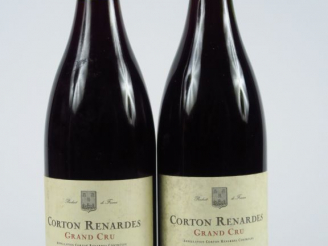 Vente aux enchères 2 BOUTEILLES CORTON RENARDES GC J.M. GAUNOUX - 1996