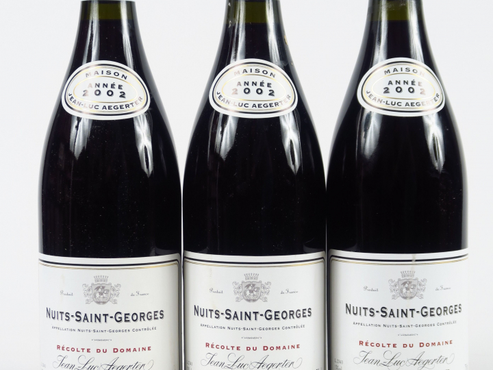 3 BOUTEILLES NUITS ST GEORGES J.L. AEGERTER - 2002