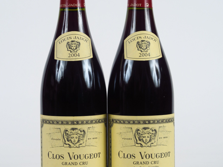 2 BOUTEILLES CLOS VOUGEOT GC L. JADOT - 2004