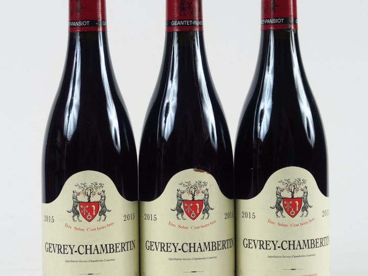 3 BOUTEILLES GEVREY CHAMBERTIN GEANTET PANSIOT - 2015