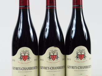 Vente aux enchères 3 BOUTEILLES GEVREY CHAMBERTIN GEANTET PANSIOT - 2015