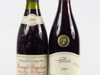 Vente aux enchères 2 BOUTEILLES : 1 CÔTES DE NUITS VILLAGES V.V. PANSIOT 2008 - 1 PERNAND