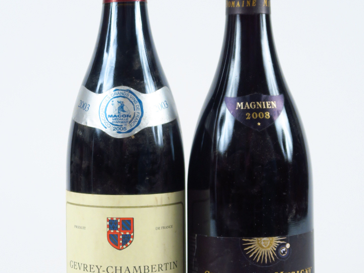 2 BOUTEILLES : 1 GEVREY CHAMBERTIN VAUCHER 2003 - 1 CHAMBOLLE MUSIGNY 